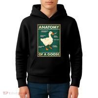 Anatomy Of A Goose With Knife Kids Hoodie thumb 4