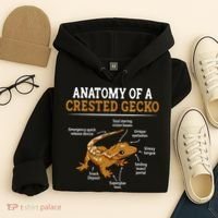 Anatomy Of A Crested Gecko Eyelash Lizard Herpetologist Hoodie thumb 4