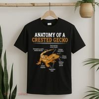 Anatomy Of A Crested Gecko Eyelash Lizard Herpetologist T-Shirt thumb 2