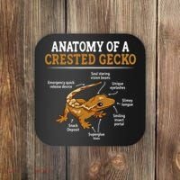 Anatomy Of A Crested Gecko Eyelash Lizard Herpetologist Coaster thumb 0