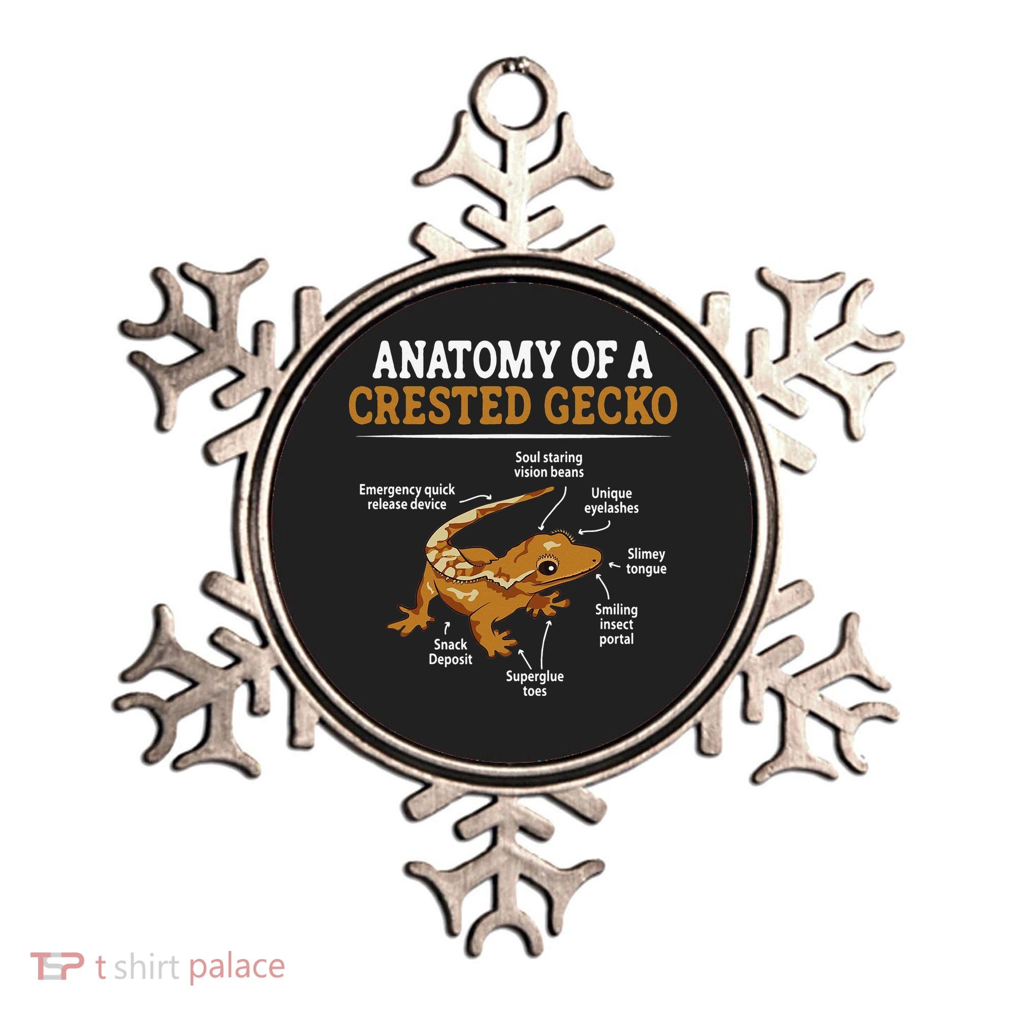 Anatomy Of A Crested Gecko Eyelash Lizard Herpetologist Ornament