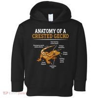 Anatomy Of A Crested Gecko Eyelash Lizard Herpetologist Toddler Hoodie thumb 0