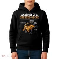 Anatomy Of A Crested Gecko Eyelash Lizard Herpetologist Kids Hoodie thumb 4