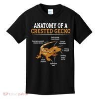 Anatomy Of A Crested Gecko Eyelash Lizard Herpetologist Kids T-Shirt thumb 0
