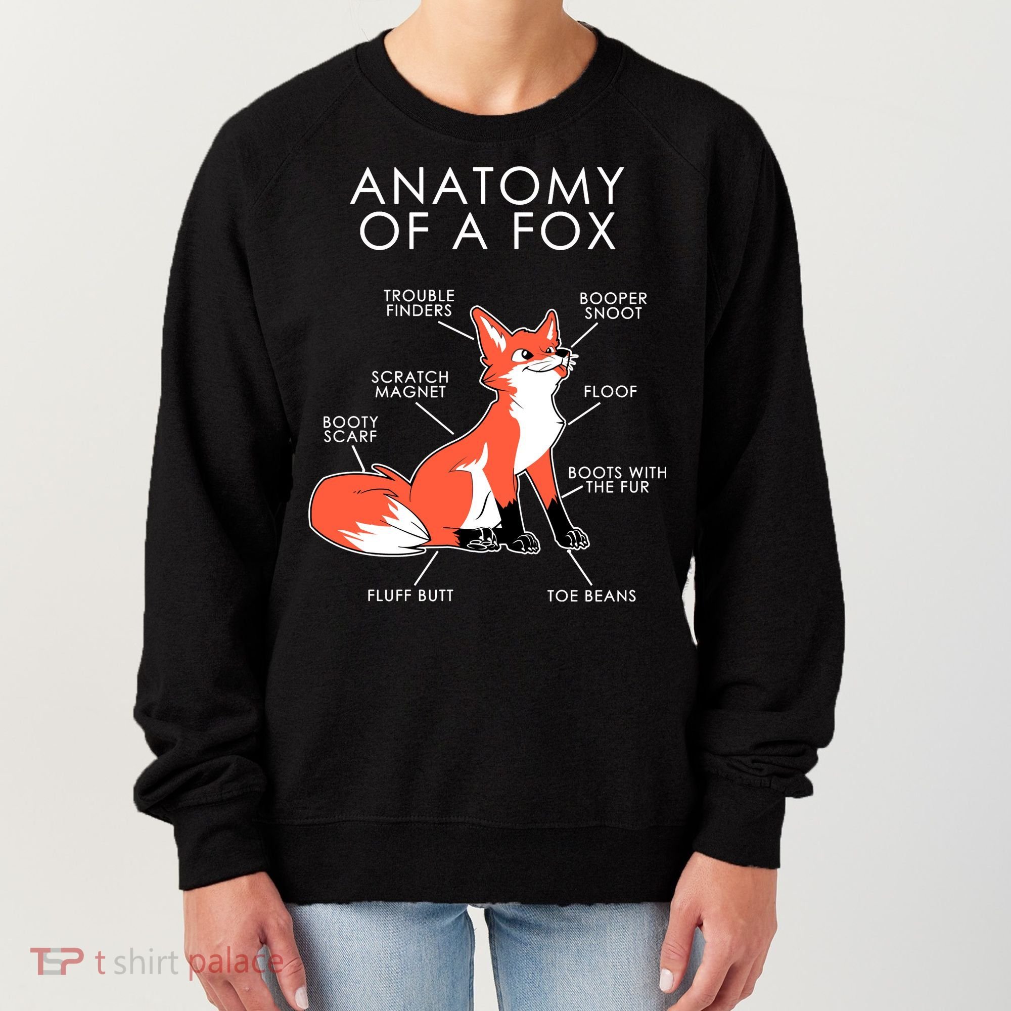 Anatomy Of A Fox Women's Sweatshirt