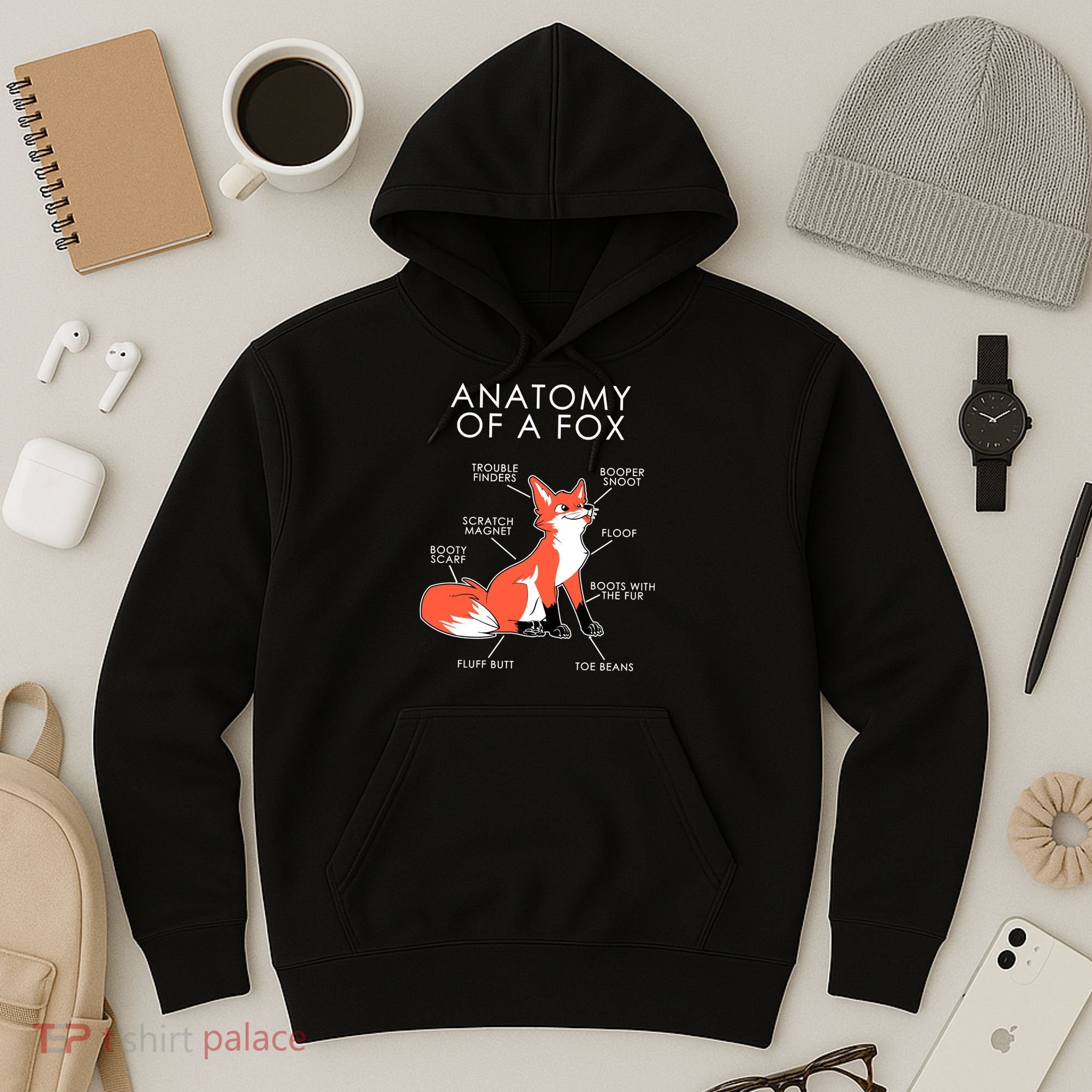 Anatomy Of A Fox Hoodie