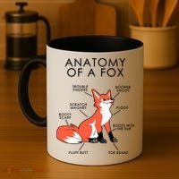 Anatomy Of A Fox Coffee Mug thumb 4