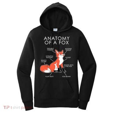 Anatomy Of A Fox Women's Hoodie
