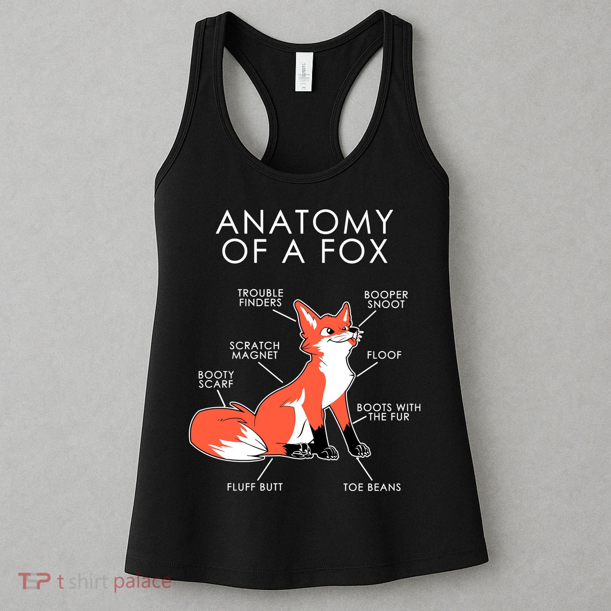 Anatomy Of A Fox Women's Tank Top