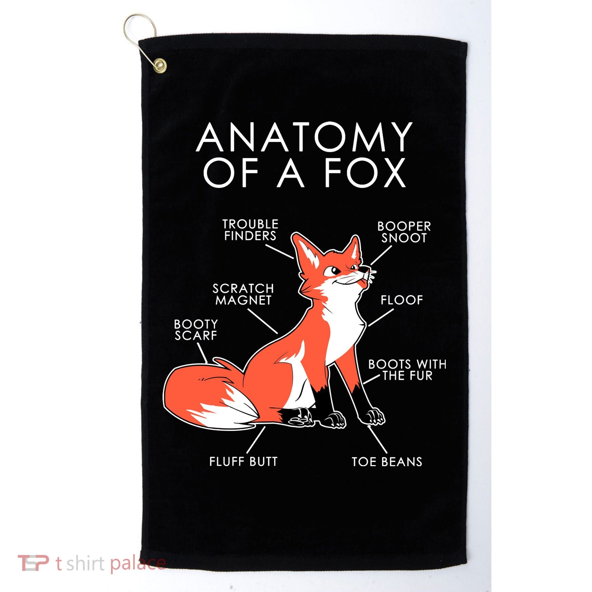 Anatomy Of A Fox Golf Towel