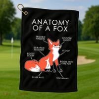 Anatomy Of A Fox Golf Towel thumb 1
