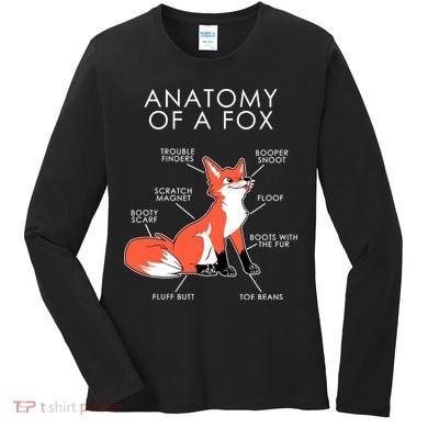 Anatomy Of A Fox Women's Long Sleeve Shirt