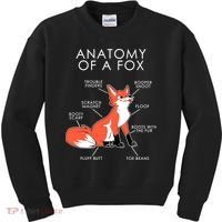 Anatomy Of A Fox Kids Sweatshirt thumb 0