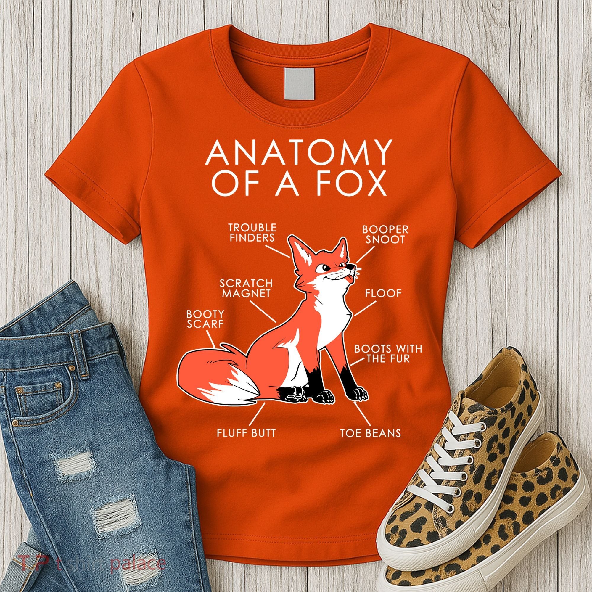 Anatomy Of A Fox Women's T-Shirt
