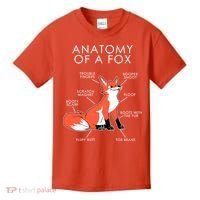 Anatomy Of A Fox Kids T-Shirt thumb 0