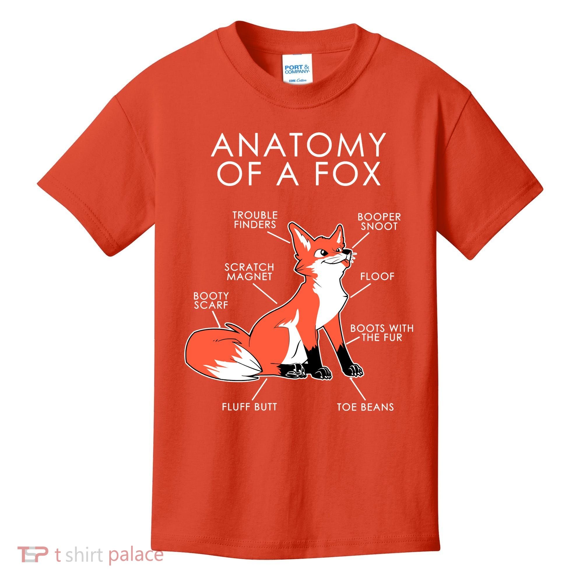 Anatomy Of A Fox Kids T-Shirt