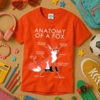 Anatomy Of A Fox Kids T-Shirt thumb 3