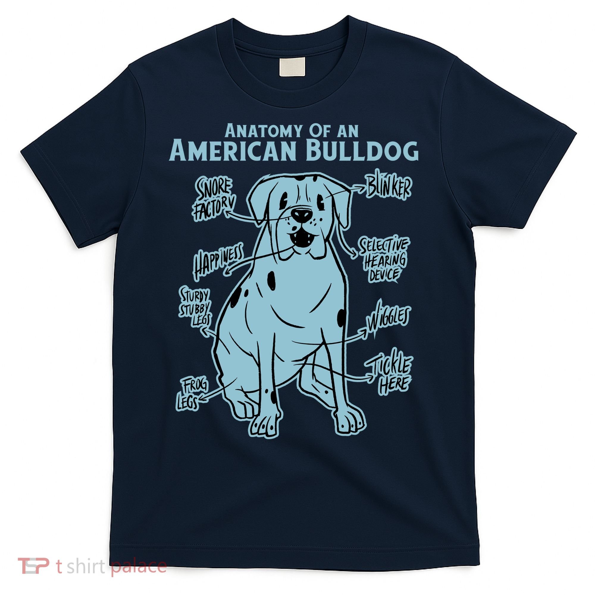 Anatomy Of An American Bulldog T-Shirt