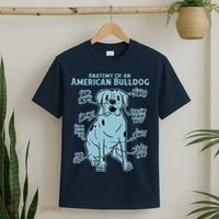 Anatomy Of An American Bulldog T-Shirt thumb 2
