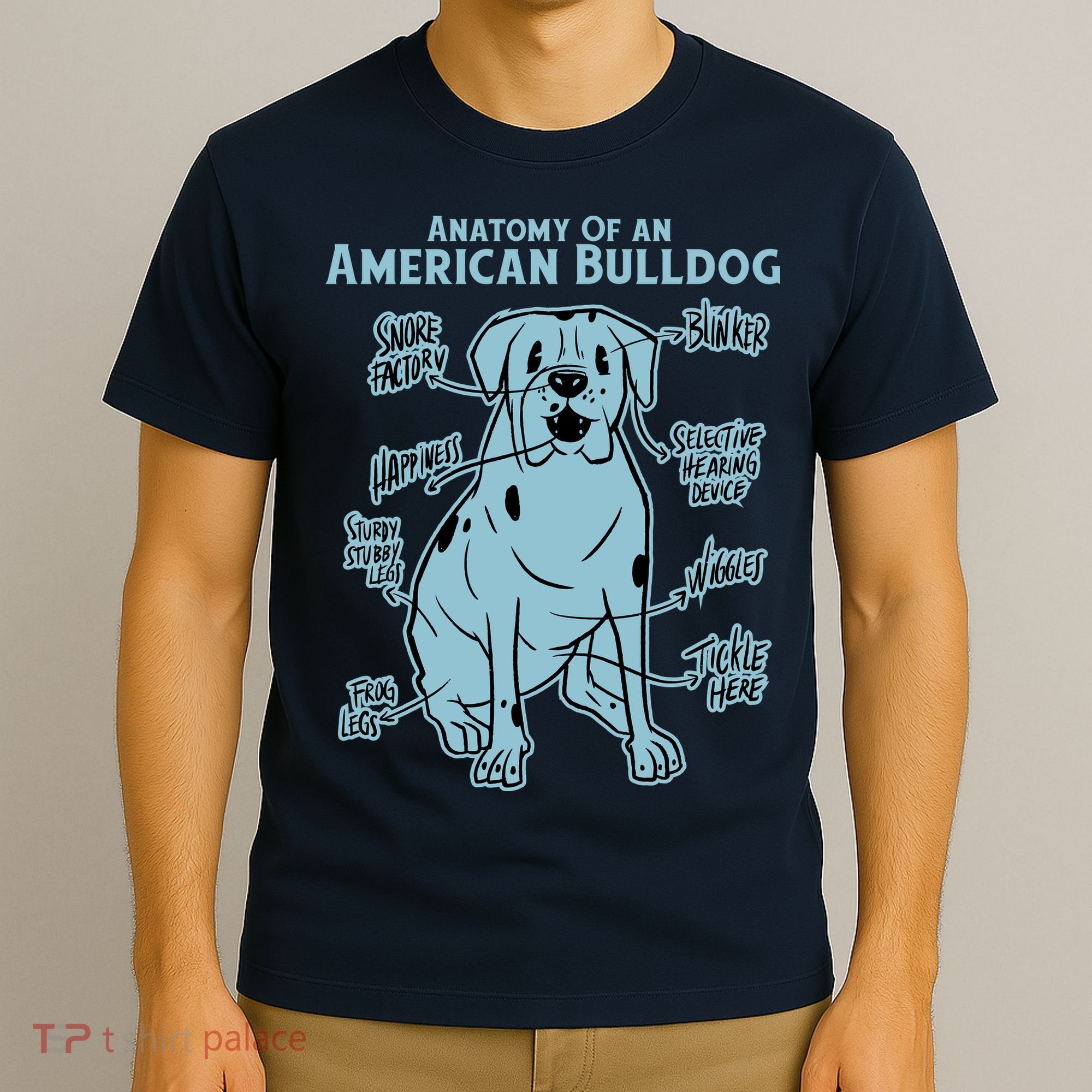 Anatomy Of An American Bulldog T-Shirt
