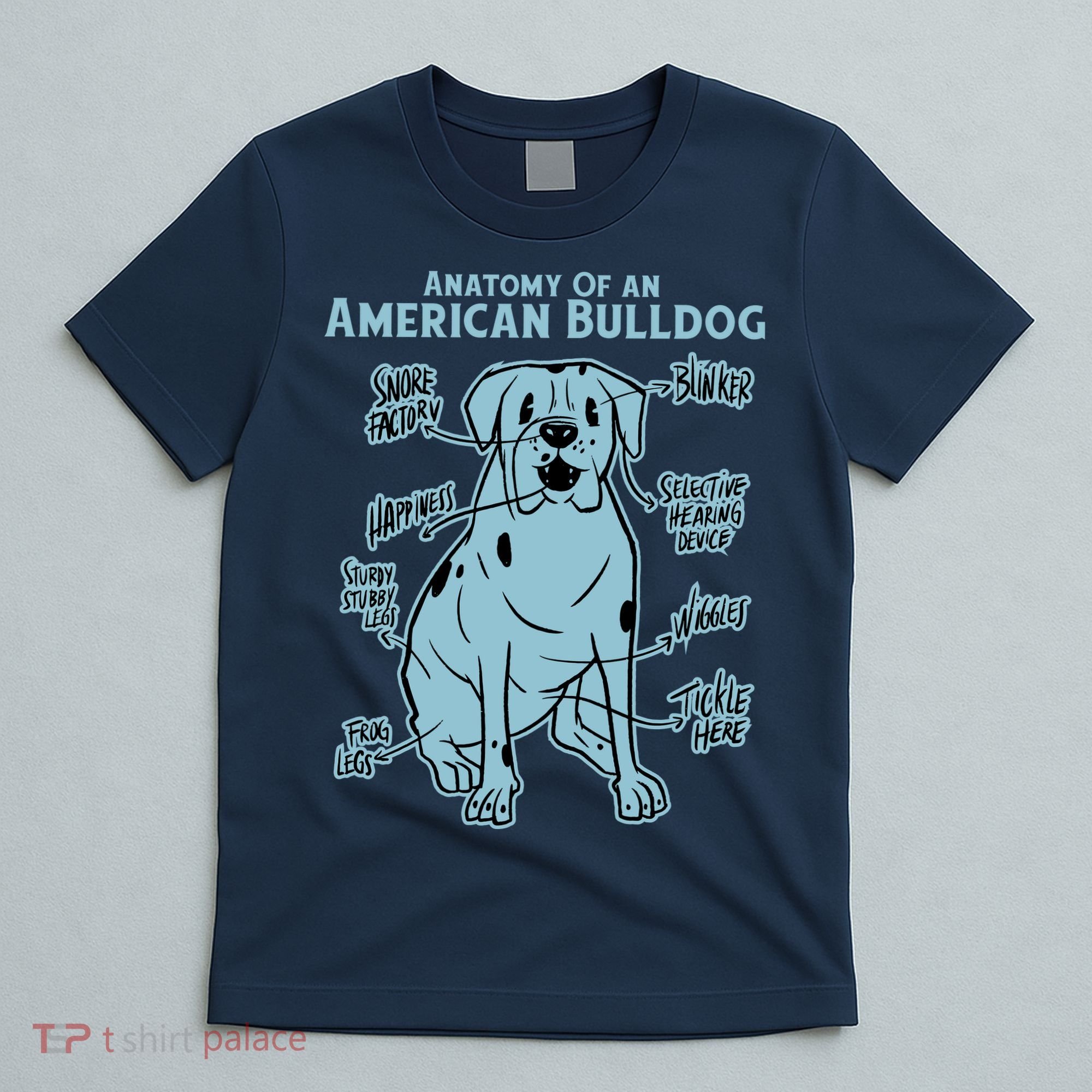 Anatomy Of An American Bulldog T-Shirt