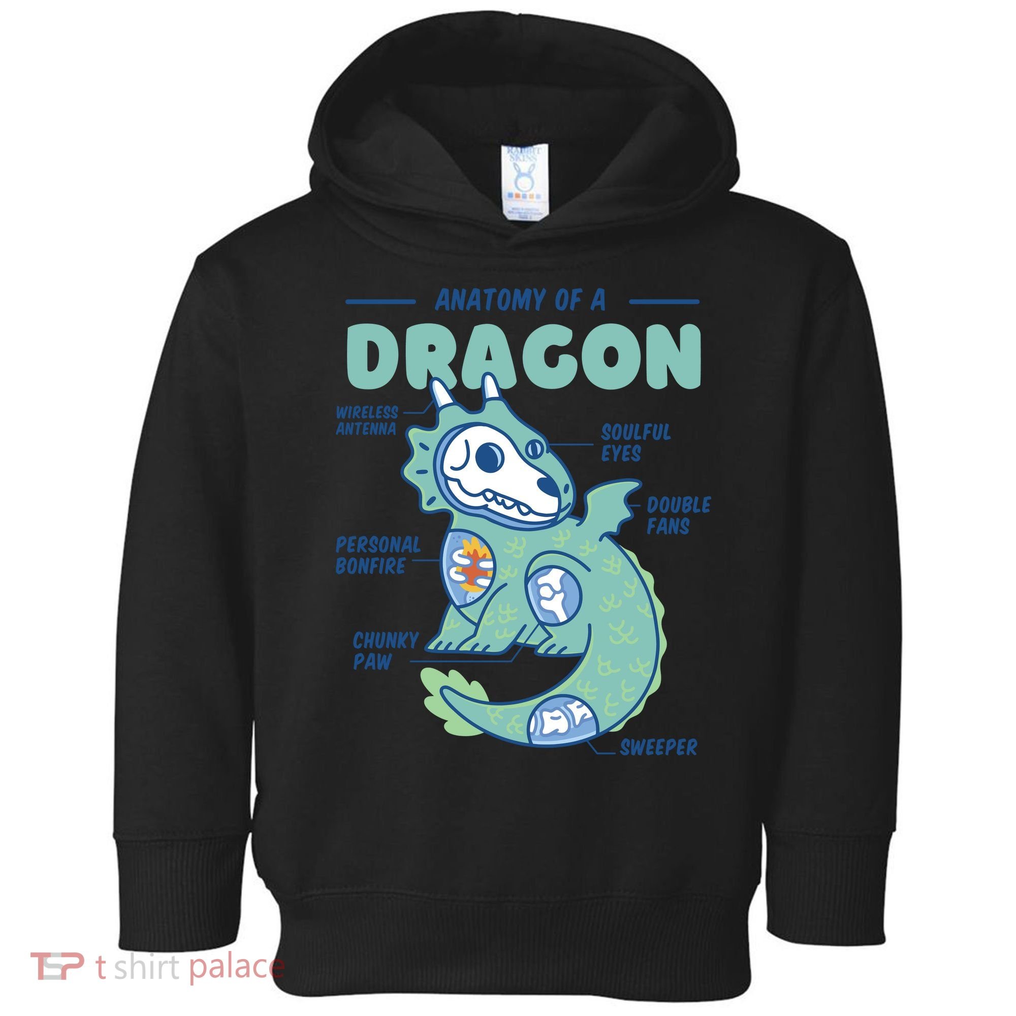 Anatomy Of A Dragon Toddler Hoodie