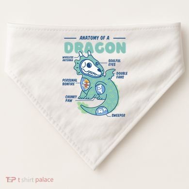 Anatomy Of A Dragon USA-Made Doggie Bandana