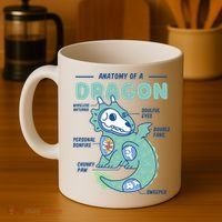 Anatomy Of A Dragon Coffee Mug thumb 4