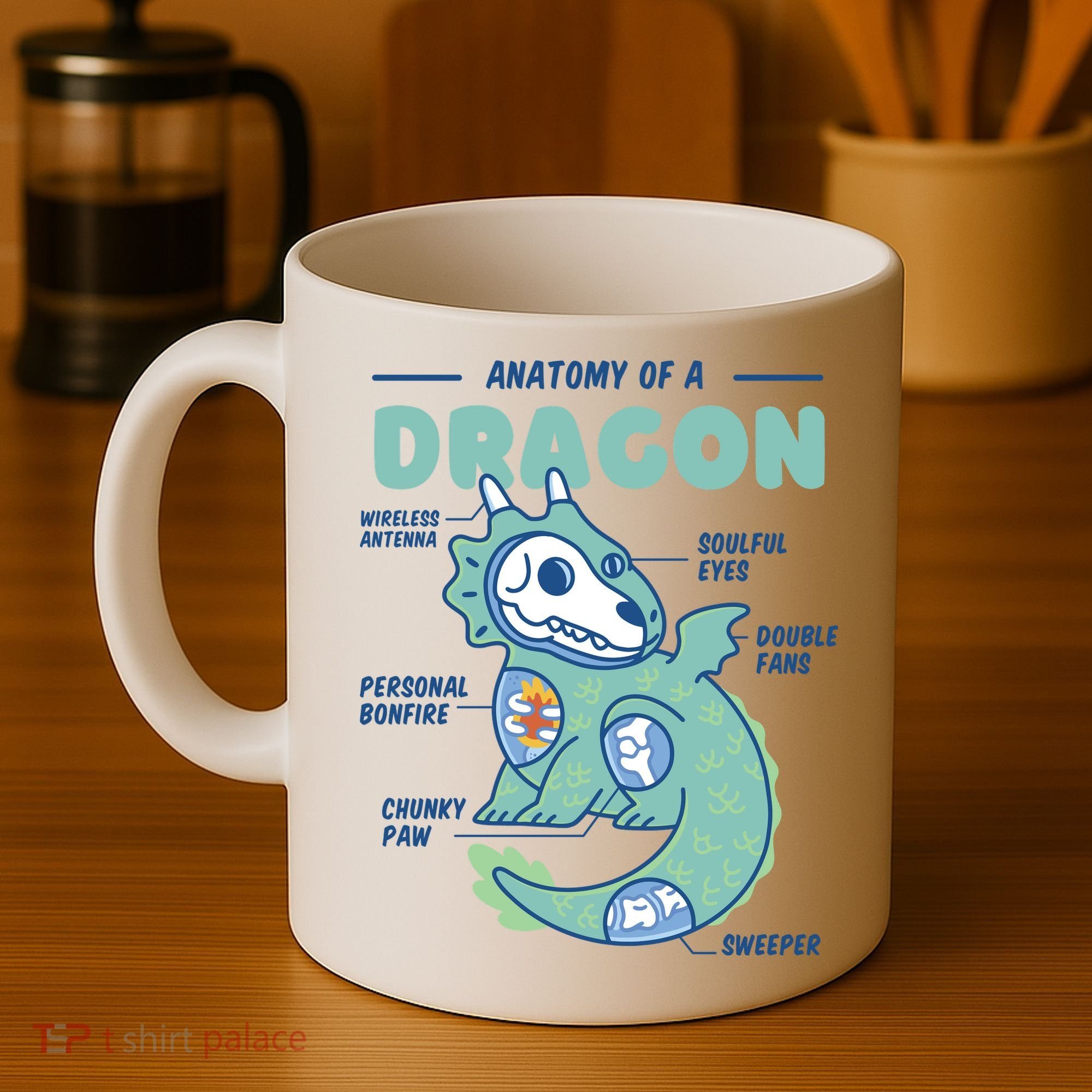 Anatomy Of A Dragon Coffee Mug