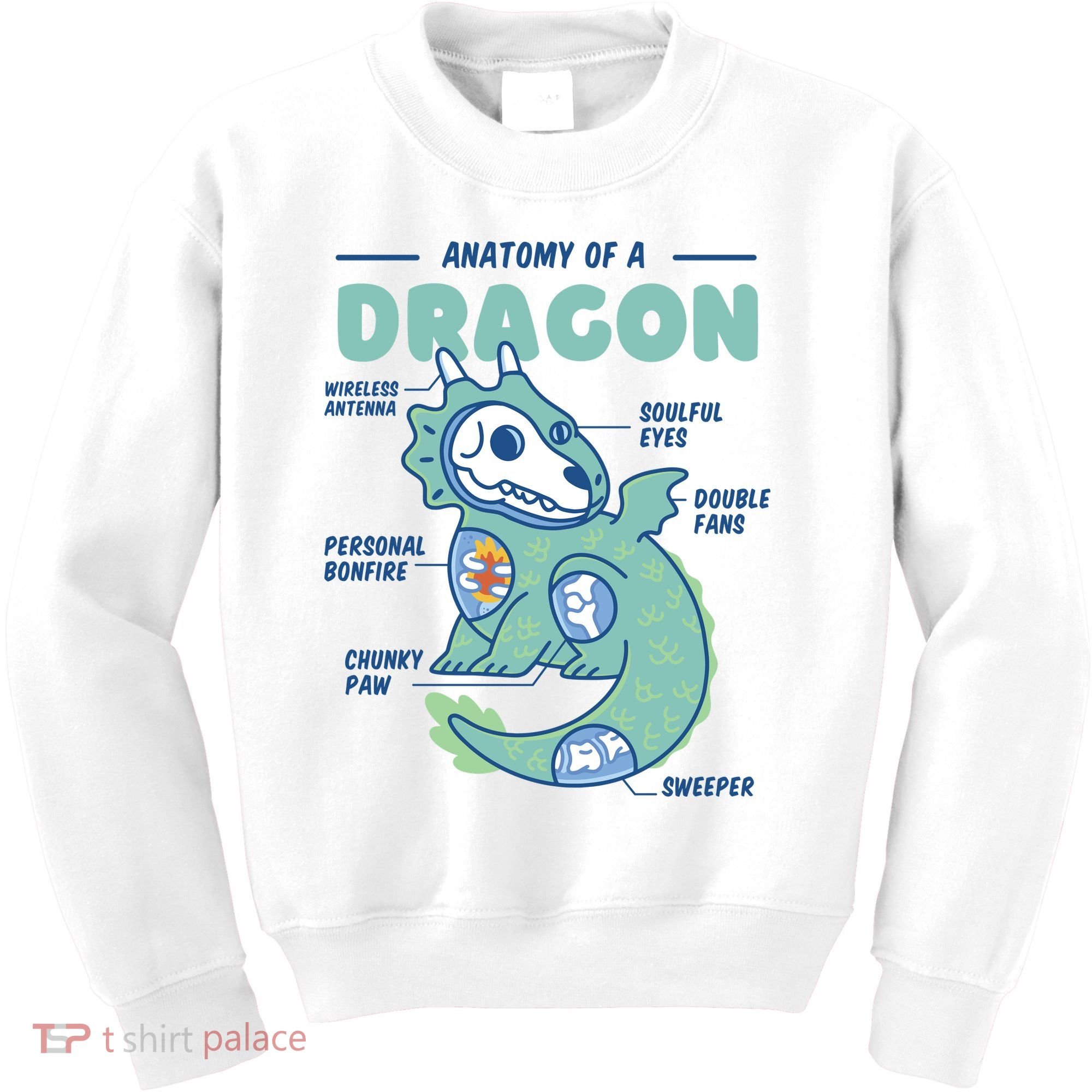 Anatomy Of A Dragon Kids Sweatshirt