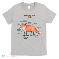 Anatomy Of A Fox Funny Cute T-Shirt thumb 0