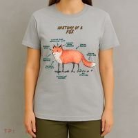 Anatomy Of A Fox Funny Cute T-Shirt thumb 4