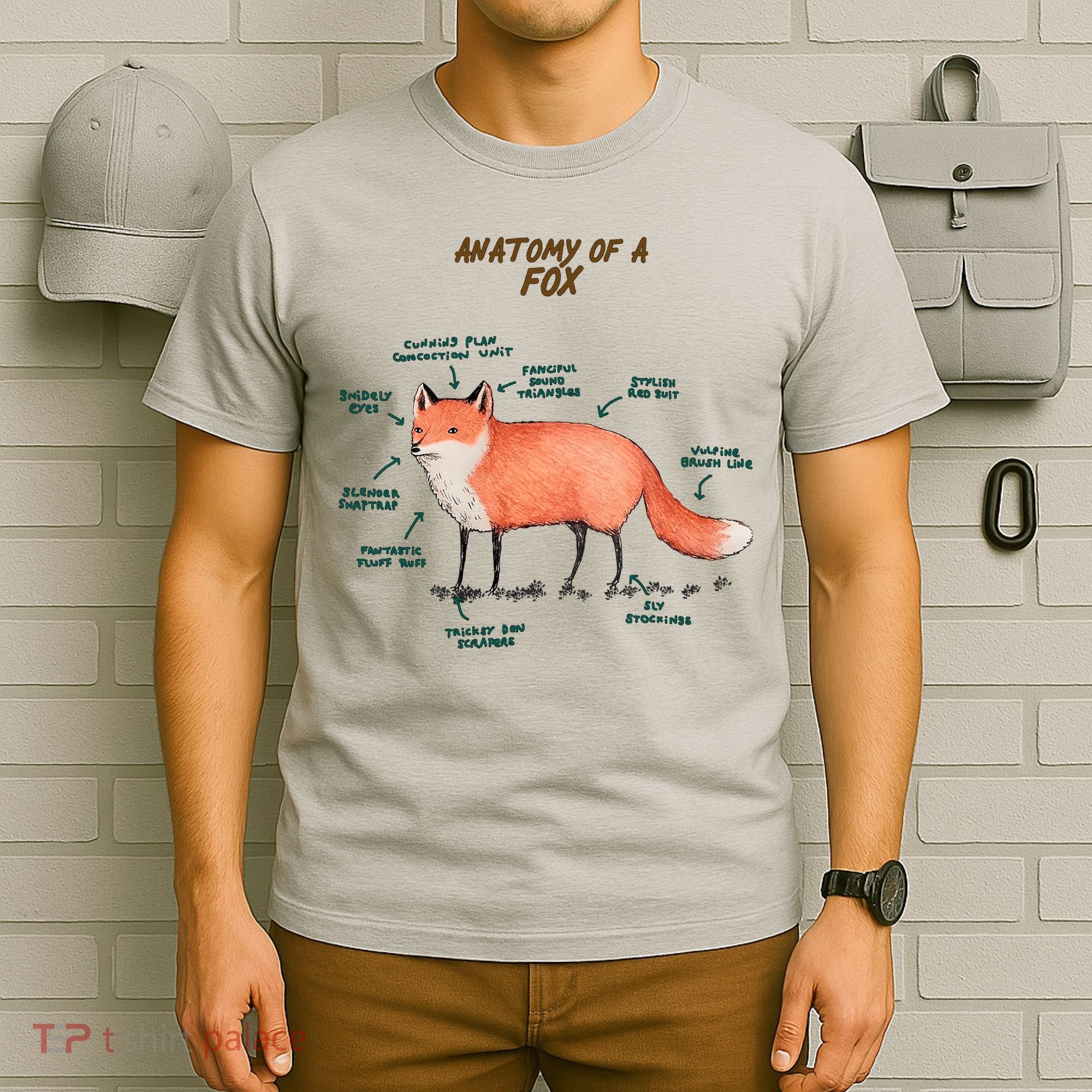 Anatomy Of A Fox Funny Cute T-Shirt