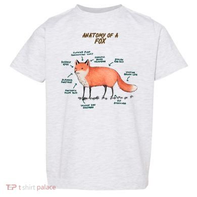Anatomy Of A Fox Funny Cute Toddler T-Shirt
