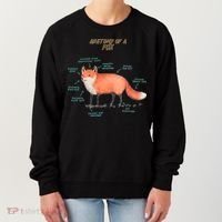 Anatomy Of A Fox Funny Cute Women's Sweatshirt thumb 0