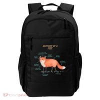 Anatomy Of A Fox Funny Cute Backpack thumb 0