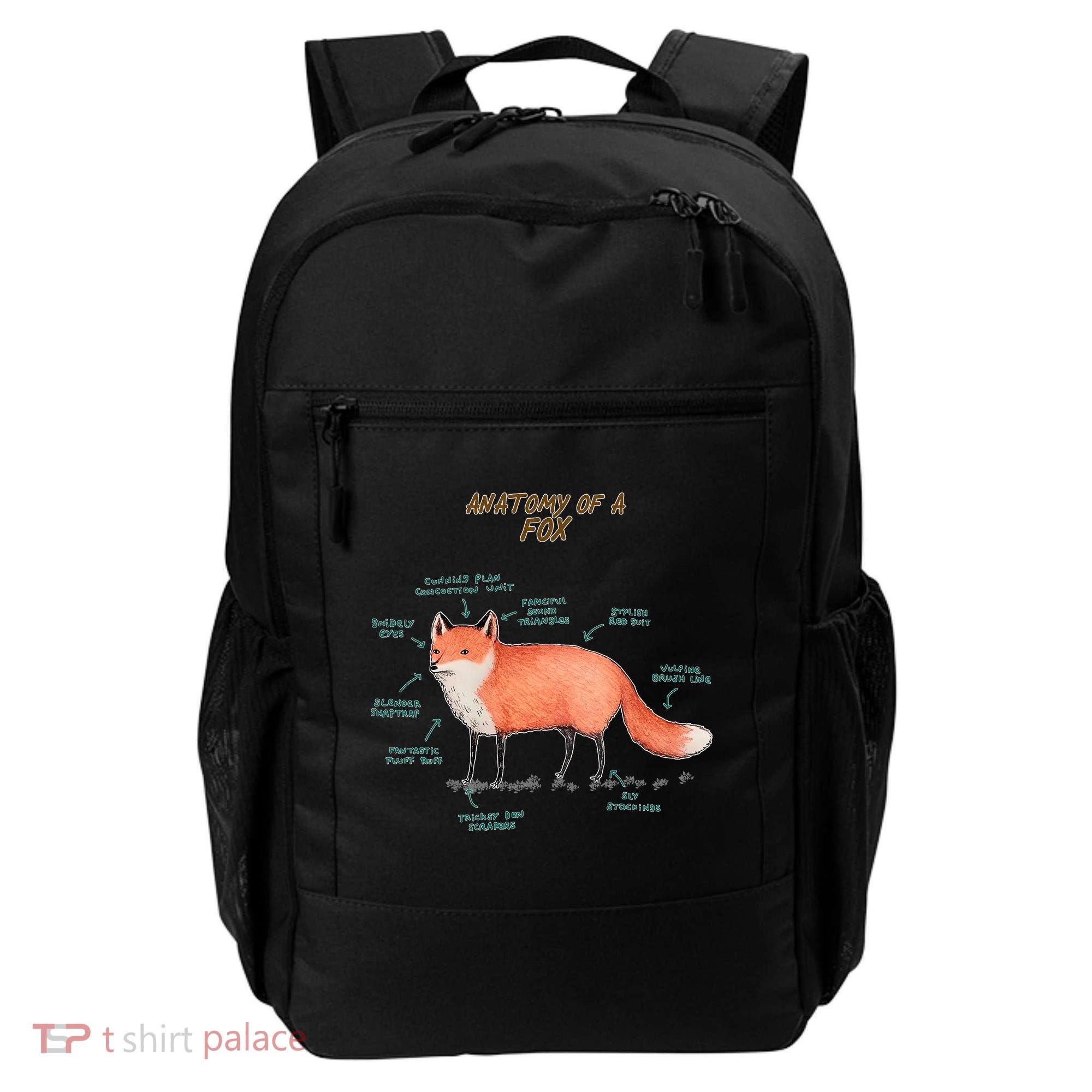 Anatomy Of A Fox Funny Cute Backpack