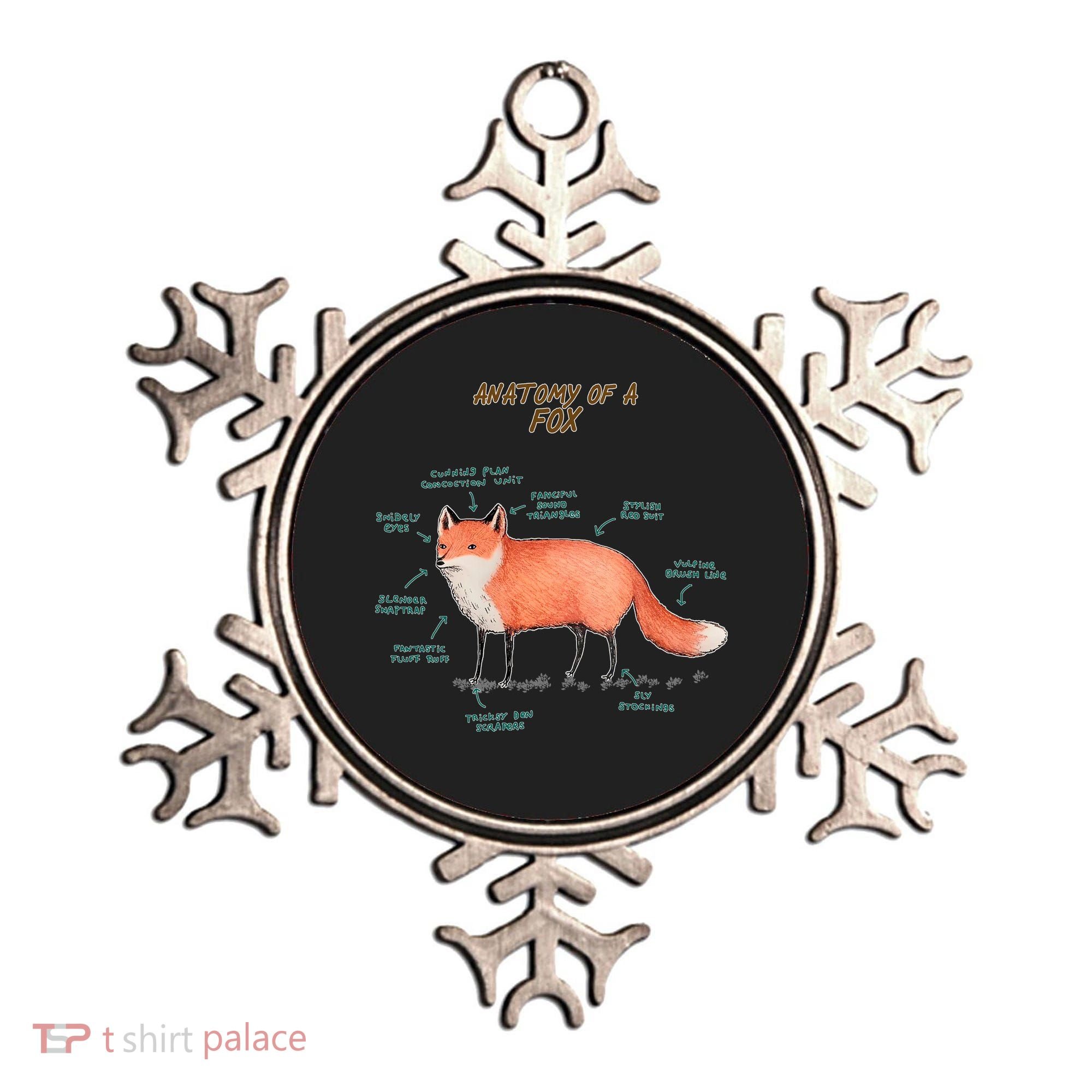 Anatomy Of A Fox Funny Cute Ornament
