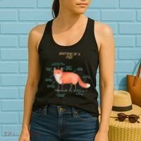 Anatomy Of A Fox Funny Cute Women's Tank Top thumb 2