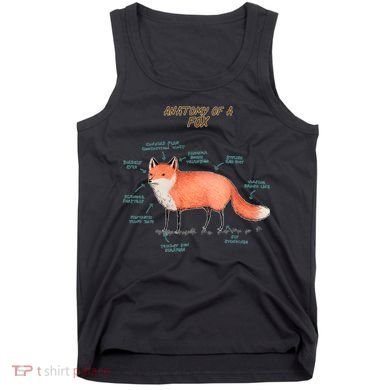 Anatomy Of A Fox Funny Cute Tank Top