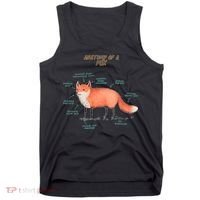 Anatomy Of A Fox Funny Cute Tank Top thumb 0