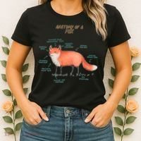 Anatomy Of A Fox Funny Cute Women's T-Shirt thumb 2