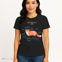Anatomy Of A Fox Funny Cute Women's T-Shirt thumb 4
