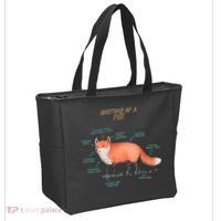Anatomy Of A Fox Funny Cute Tote Bag thumb 2