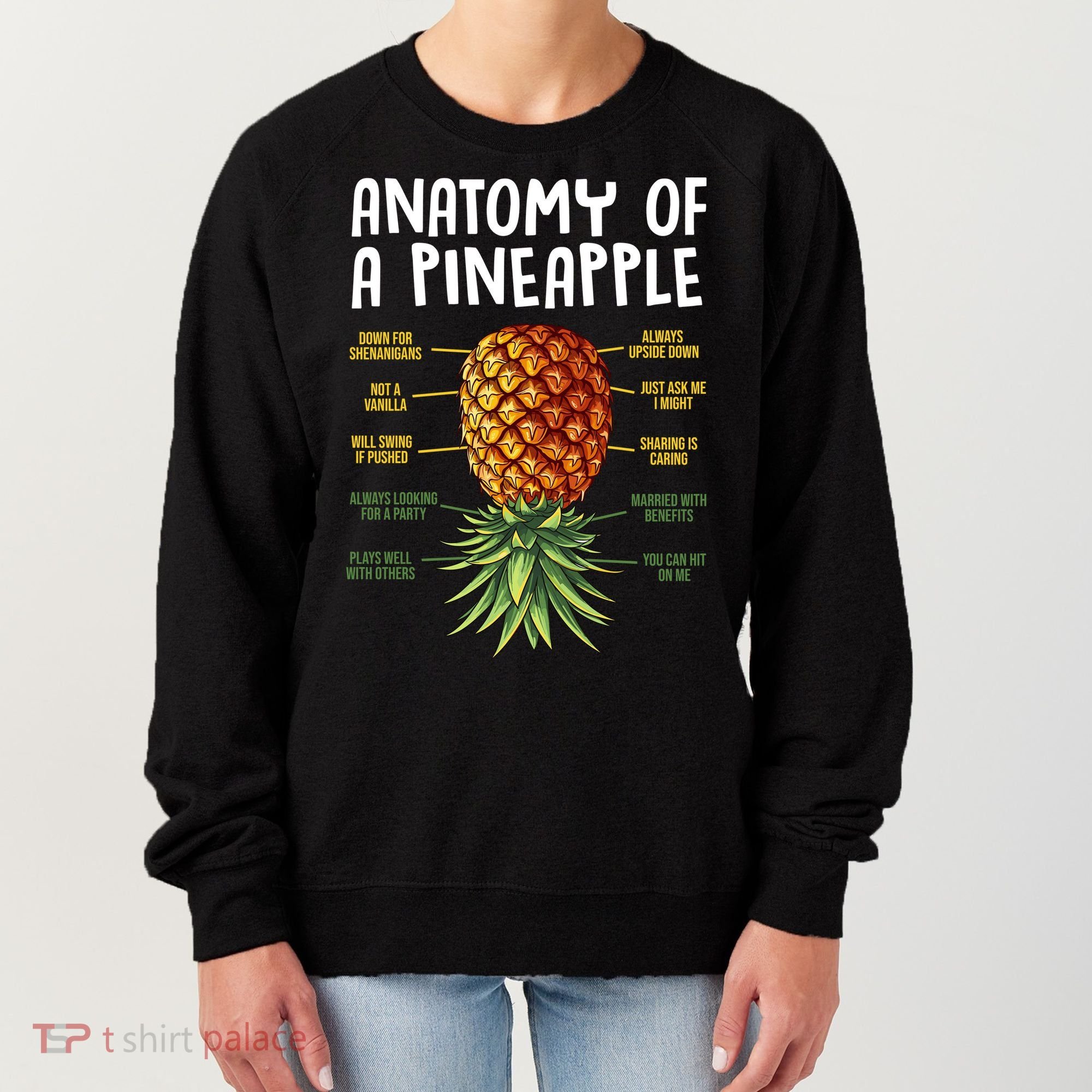 Anatomy Of A Pineapple Swinger Women's Sweatshirt