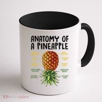 Anatomy Of A Pineapple Swinger Coffee Mug thumb 1