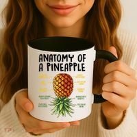 Anatomy Of A Pineapple Swinger Coffee Mug thumb 3