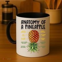 Anatomy Of A Pineapple Swinger Coffee Mug thumb 4