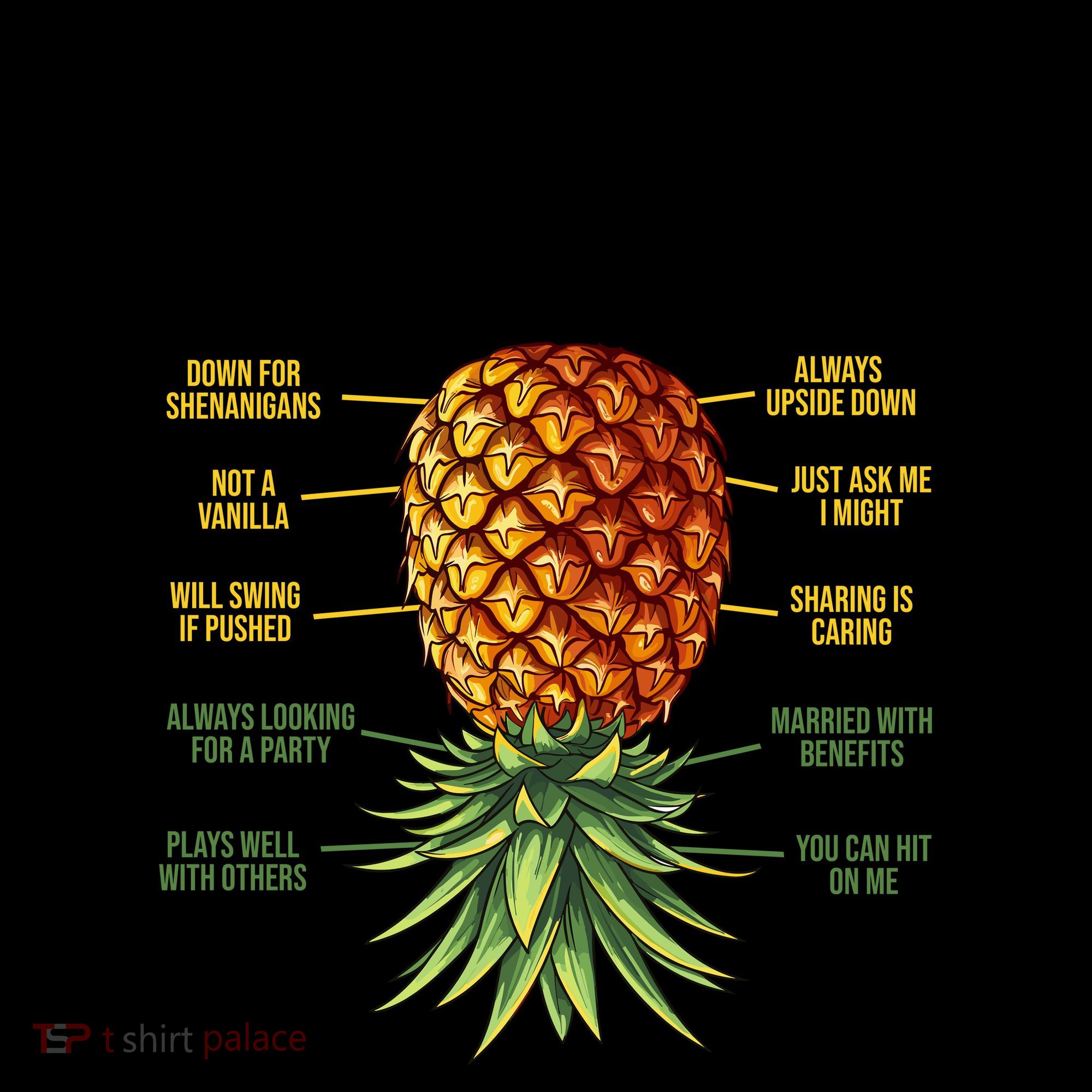 Anatomy Of A Pineapple Swinger Coffee Mug