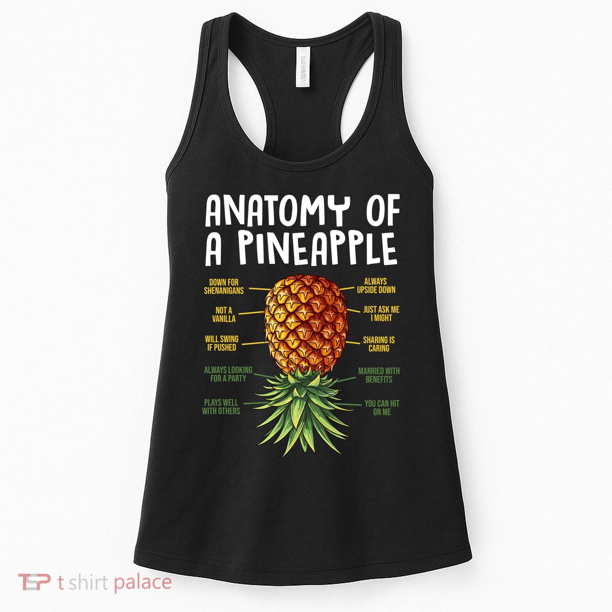 Anatomy Of A Pineapple Swinger Women's Tank Top